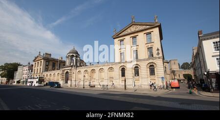 Il Queen's College di Oxford, parte dell'Università di Oxford nel Regno Unito, si è tenuto il 15 settembre 2020 Foto Stock