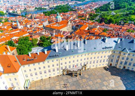 Terzo Cortile del Castello di Praga Foto Stock