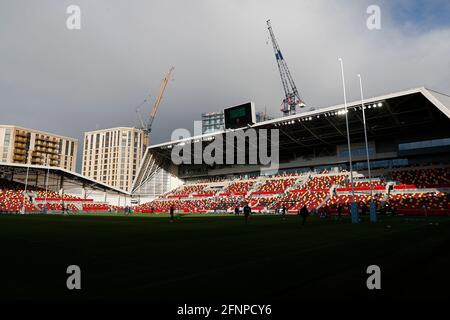 Brentford Community Stadium, Londra, Regno Unito. 18 maggio 2021. Gallagher Premiership Rugby, London Irish contro Exeter Chiefs; veduta generale dell'interno del Brentford Community Stadium Credit: Action Plus Sports/Alamy Live News Foto Stock