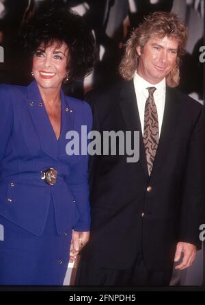 Elizabeth Taylor marito Larry Fortensky 1991Foto di John Barrett/PHOTOlink / MediaPunch Foto Stock