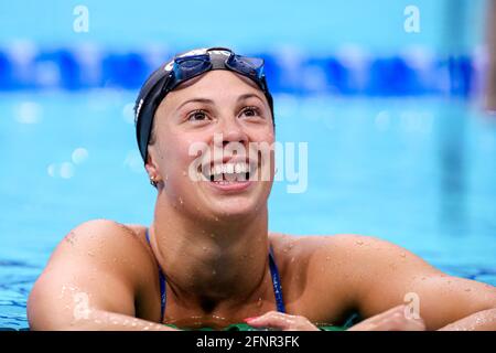 BUDAPEST, UNGHERIA - MAGGIO 18: Arianna Castiglioni d'Italia durante i Campionati europei di Aquatica LEN Nuoto alla Duna Arena il 18 maggio 2021 a Budapest, Ungheria (Foto di Marcel ter Bals/Orange Pictures) Foto Stock