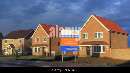Bennett Homes, St. Edmunds Park, sviluppo di nuove abitazioni, Hunstanton, Norfolk, Inghilterra Foto Stock