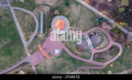 Chinese Garden, Louise McKinney Park, Edmonton Foto Stock