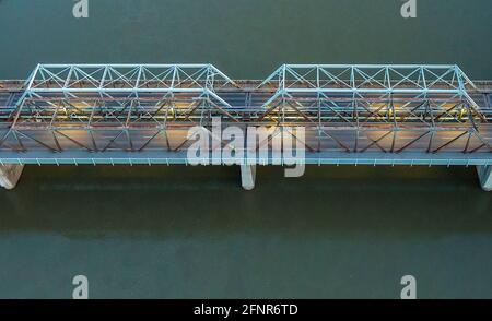 Ponte a basso livello, Edmonton, Alberta Foto Stock