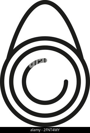 Icona Smart Tracker. Icona vettoriale di outline Smart Tracker per il web design isolata su sfondo bianco Illustrazione Vettoriale