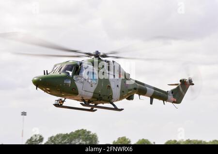 British Army, Army Air Corps Westland Lynx AH.7 ZD284 al Royal International Air Tattoo, RIAT, presso RAF Fairford, Regno Unito. Foto Stock