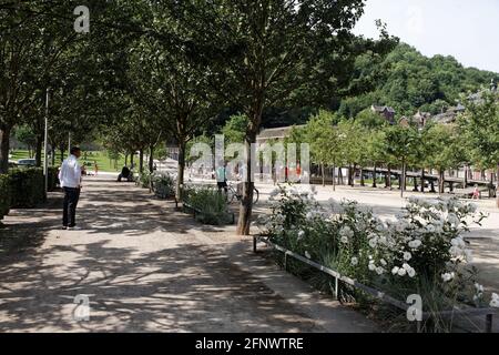 La ville de liège en Belgique Foto Stock