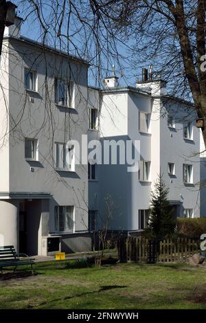 Edificio residenziale di Varsavia Housing cooperative, quartiere Zoliborz, Varsavia, Polonia Foto Stock