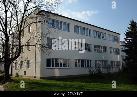 Edificio residenziale di Varsavia Housing cooperative, Rakowiec, Ochota, Varsavia, Polonia Foto Stock