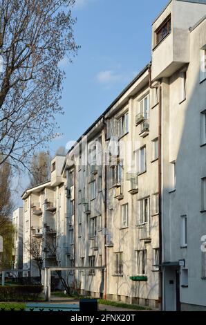 Edificio residenziale di Varsavia Housing cooperative, Rakowiec, Ochota, Varsavia, Polonia Foto Stock