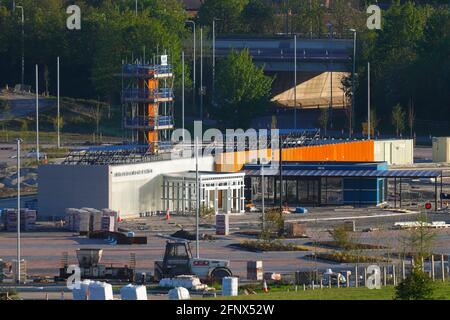 Il nuovo Stourton Park & Ride è in costruzione vicino a Leeds, West Yorkshire, UK Foto Stock