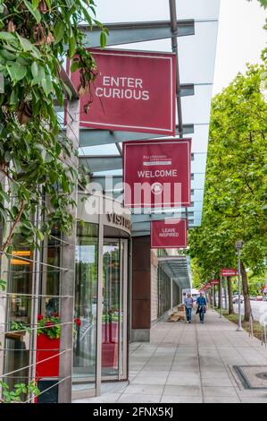 Centro visitatori della Bill & Melinda Gates Foundation di Seattle. Foto Stock