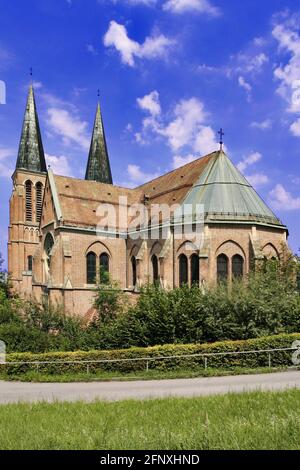 Chiesa del Sacro cuore, Herz-Jesu-Kirche, Austria, Vorarlberg, Bregenz Foto Stock