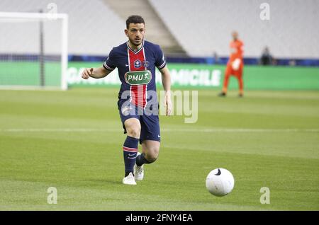 Alessandro Florenzi del PSG durante la partita di calcio della Coppa di Francia tra AS Monaco (ASM) e Paris Saint-Germain PSG il 19 maggio 2021 allo Stade de France a Saint-Denis vicino a Parigi, Francia - Foto Jean Catuffe / DPPI / LiveMedia Foto Stock