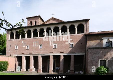 UNA VISTA ESTERNA DELLA CHIESA DI SAN SABA Foto Stock