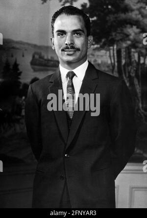 Hussein bin Talal, 14.11.1935 - 7.2.1999, King of Jordan 1952 - 1999, mezza lunghezza, 1965, DIRITTI-AGGIUNTIVI-AUTORIZZAZIONE-INFORMAZIONI-NON-DISPONIBILI Foto Stock