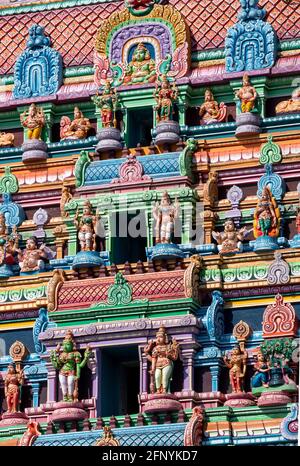 Hamm, Sri-Kamadchi-Ampal-Tempel, Hindu-Tempel, 202 erbaut, aderzweitgrößte hinduistische Tempel Europas Foto Stock