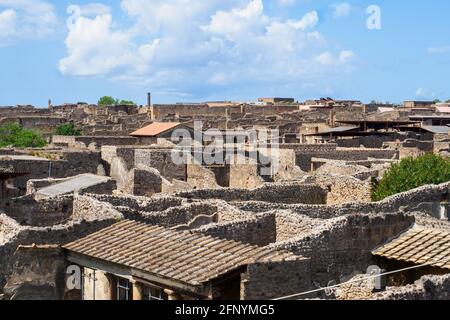 Rovine del sito archeologico di Pompei, Italia Foto Stock