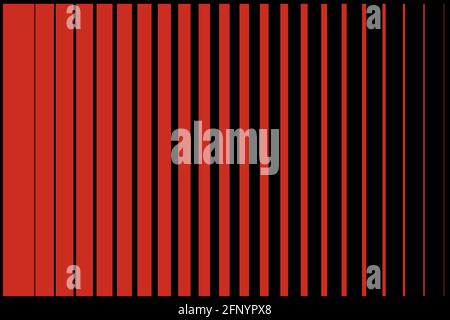 strisce verticali in nero e rosso. Sfondo vettoriale Illustrazione Vettoriale
