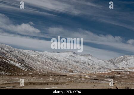 Puga sorgenti di acqua calda, Ladakh, Jammu e Kashmir India Foto Stock