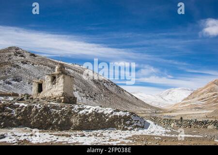 Puga sorgenti di acqua calda, Ladakh, Jammu e Kashmir India Foto Stock