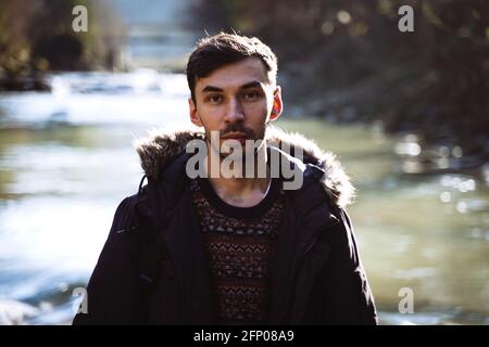 Ritratto di un giovane ucraino bearded Foto Stock