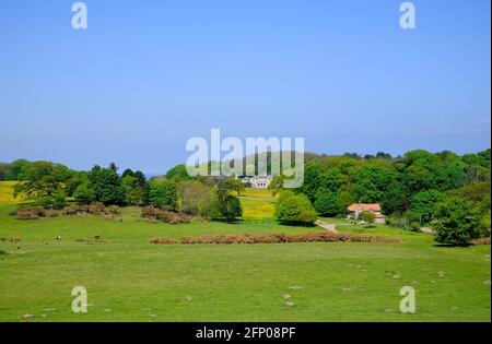 sheringham hall nel parco, nord di norfolk, inghilterra Foto Stock