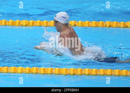 Budapest, Ungheria. 20 maggio 2021. Theà Bussiere di, Francia., . LEN European Championships, Swimming event on May 20, 2021 at Duna Arena in Budapest, Ungheria - Photo Laurent Lairys/ ABACAPRESS.COM Credit: Abaca Press/Alamy Live News Foto Stock