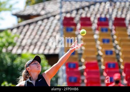 Parma, Italia. 20 maggio 2021. Il tennista americano Amanda Anisimova durante la WTA 250 Emilia-Romagna Open 2021, Tennis Internationals a Parma, Italia, Maggio 20 2021 Credit: Independent Photo Agency/Alamy Live News Foto Stock