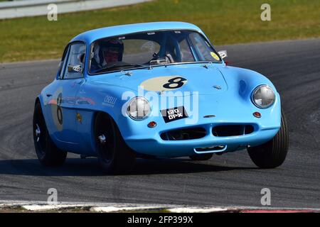 Nick Smith, Rochdale Olympic, Ecurie Classic Racing, Historic Sports Car Club, HSCC, Jim Russell Trophy Meeting, aprile 2021, Snetterton, Norfolk, Grea Foto Stock