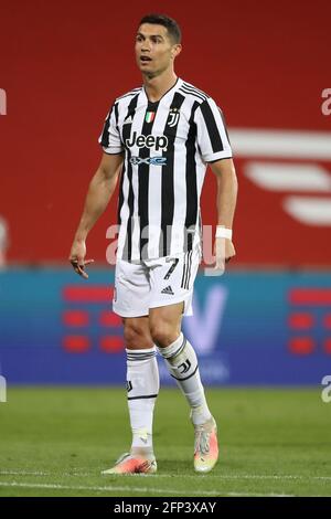 Reggio Emilia, Italia. 19 maggio 2021. Cristiano Ronaldo della Juventus durante la partita di Coppa Italia allo stadio Mapei - Cittˆ del Tricolore, Sassuolo. Il credito immagine dovrebbe essere: Jonathan Moscrop/Sportimage Credit: Sportimage/Alamy Live News Foto Stock