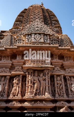 Sachiya Mata Hindu Temple complesso nella città di Osian vicino Jodhpur nel Rajasthan, India. Foto Stock