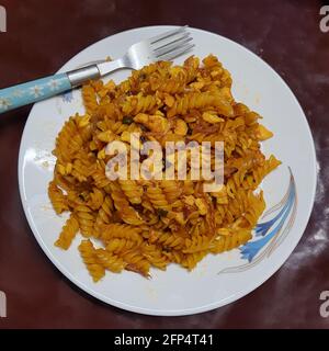 I bellissimi maccheroni al formaggio Foto Stock