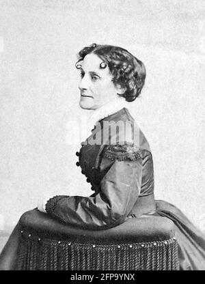 Elizabeth van Lew. Ritratto dell'abolizionista e spia americana, Elizabeth Van Lew (1818-1900) Foto Stock