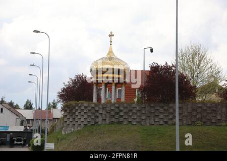 St. Jadwiga Śląska in Zgorzelec - eine Römisch-katholische Gemeinde des Dekanats Zgorzelec in der Diözese Legnica . St Hedwig Kirche Foto Stock