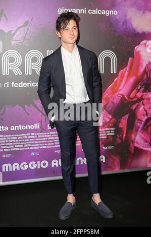 Roma, Italia. 20 maggio 2021. Daniele Rienzo sul tappeto nero della prima del film Morrison al cinema Adriano di Roma. Credit: SOPA Images Limited/Alamy Live News Foto Stock