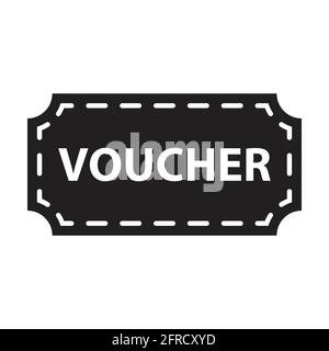 Sconto icona voucher vettore metodi di pagamento modificabili concetto coupon e regalo, offerta, simbolo di sconto per grafica, logo, sito web, social media Illustrazione Vettoriale