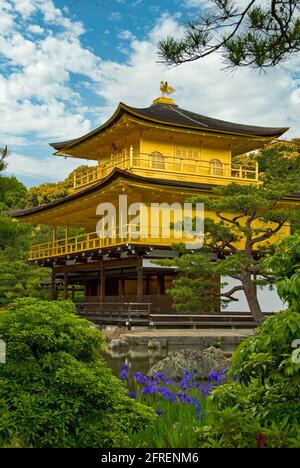 Kinkaku-ji, Padiglione d'Oro, Kyoto Foto Stock