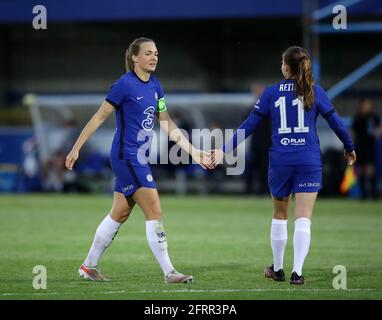 Kingston upon Thames, Inghilterra, 20 maggio 2021. Magdalena Ericsson di Chelsea durante la partita della Coppa delle Donne fa a Kingsmeadow, Kingston upon Thames. Il credito immagine dovrebbe essere: David Klein / Sportimage Credit: Sportimage/Alamy Live News Foto Stock