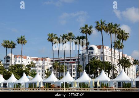 Francia, costa azzurra, Cannes, l'hotel Majestic Barrière è un hotel di lusso con 349 camere e suite, situato nella città del Festival del Cinema. Foto Stock