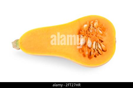 La zucca isolati su sfondo bianco Foto Stock