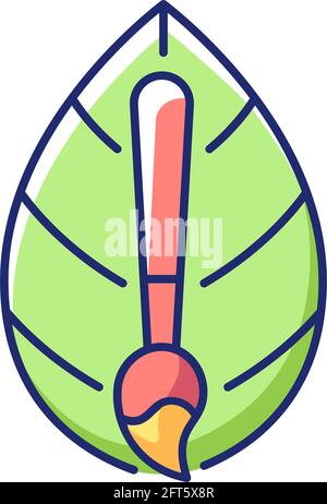 Icona di colore piatto vettoriale in tessuto naturale Illustrazione Vettoriale