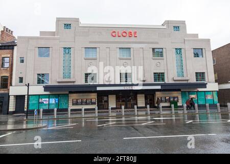 Stockton on Tees, Regno Unito. 21 maggio 2021. Il Consiglio di Borough ha annunciato che i lavori di ristrutturazione di £30m sull'art deco, Globe Theatre, sono stati completati e la sede sarà presto aperta al pubblico. Credit David Dixon/Alamy Foto Stock