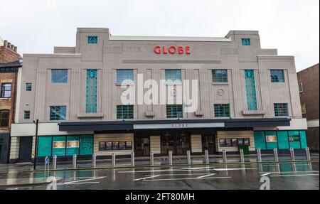 Stockton on Tees, Regno Unito. 21 maggio 2021. Il Consiglio di Borough ha annunciato che i lavori di ristrutturazione di £30m sull'art deco, Globe Theatre, sono stati completati e la sede sarà presto aperta al pubblico. Credit David Dixon/Alamy Foto Stock