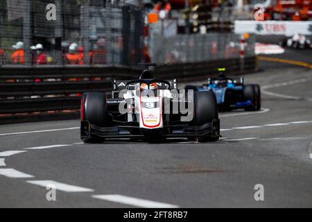 09 Lundgaard Christian (dnk), ART Grand Prix, Dallara F2, azione nel campionato FIA Formula 2 2021 a Monaco dal 21 al 23 maggio - Foto Florent Gooden / DPPI / LiveMedia Foto Stock
