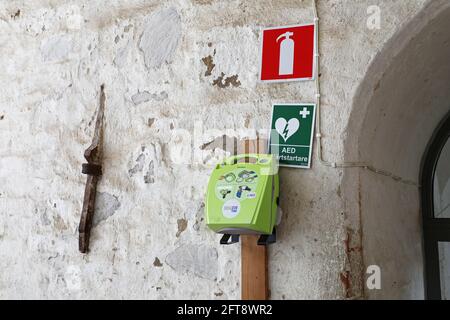 Defibrillatore della ZOLL Medical Corporation. Foto Stock