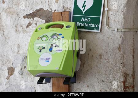 Defibrillatore della ZOLL Medical Corporation. Foto Stock