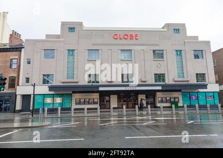 Stockton on Tees, Regno Unito. 21 maggio 2021. Il Consiglio di Borough ha annunciato che i lavori di ristrutturazione di £30m sull'art deco, Globe Theatre, sono stati completati e la sede sarà presto aperta al pubblico. Credit David Dixon/Alamy Foto Stock