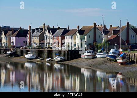 Il villaggio di Rowhedge, sul fiume Colne, Essex, Inghilterra Regno Unito Foto Stock