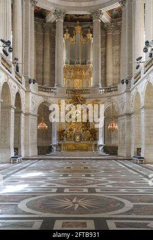 RIAPERTURA DI CHAPELLE ROYALE, REGGIA DI VERSAILLES Foto Stock